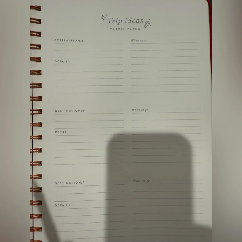 NEW Papier Travel Journal My Adventures Journey 150 Pages Vacation Planner